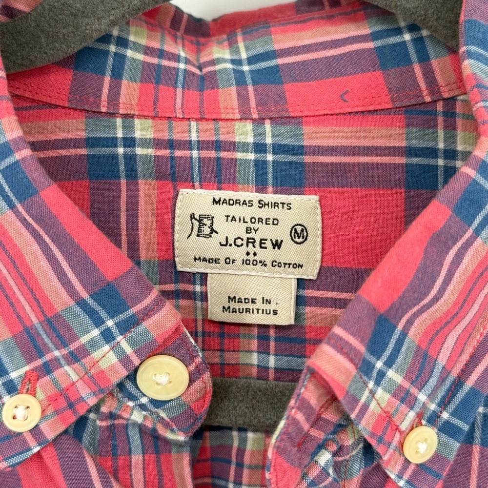 J. Crew Preppy Plaid Button Up Collared Shirt - Picture 2 of 3